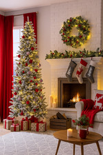 Albero di Natale Slim Innevato