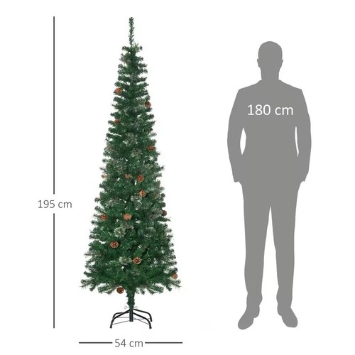 Albero natale slim artificiale - natale,