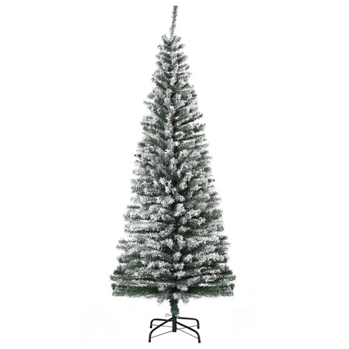 Albero natale innevato slim - di,