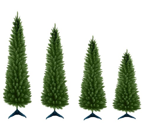 Albero natale verde slim - natale, cm