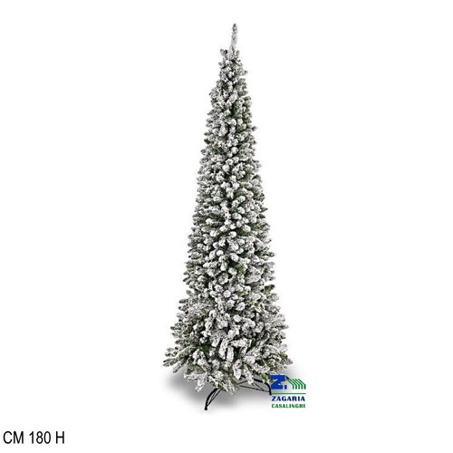 Albero natale slim innevato - albero,