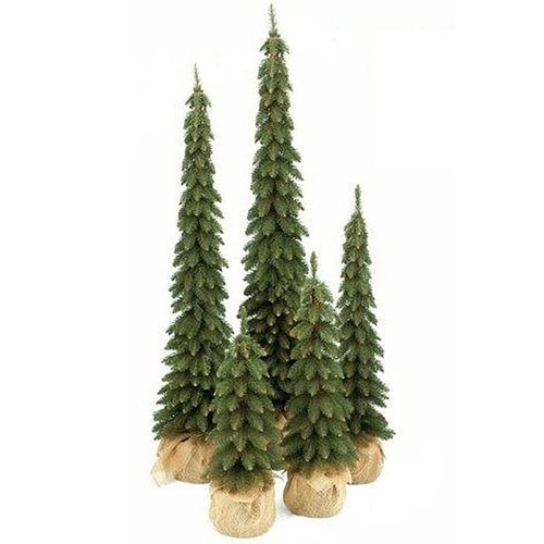 Albero natale verde - verde, slim